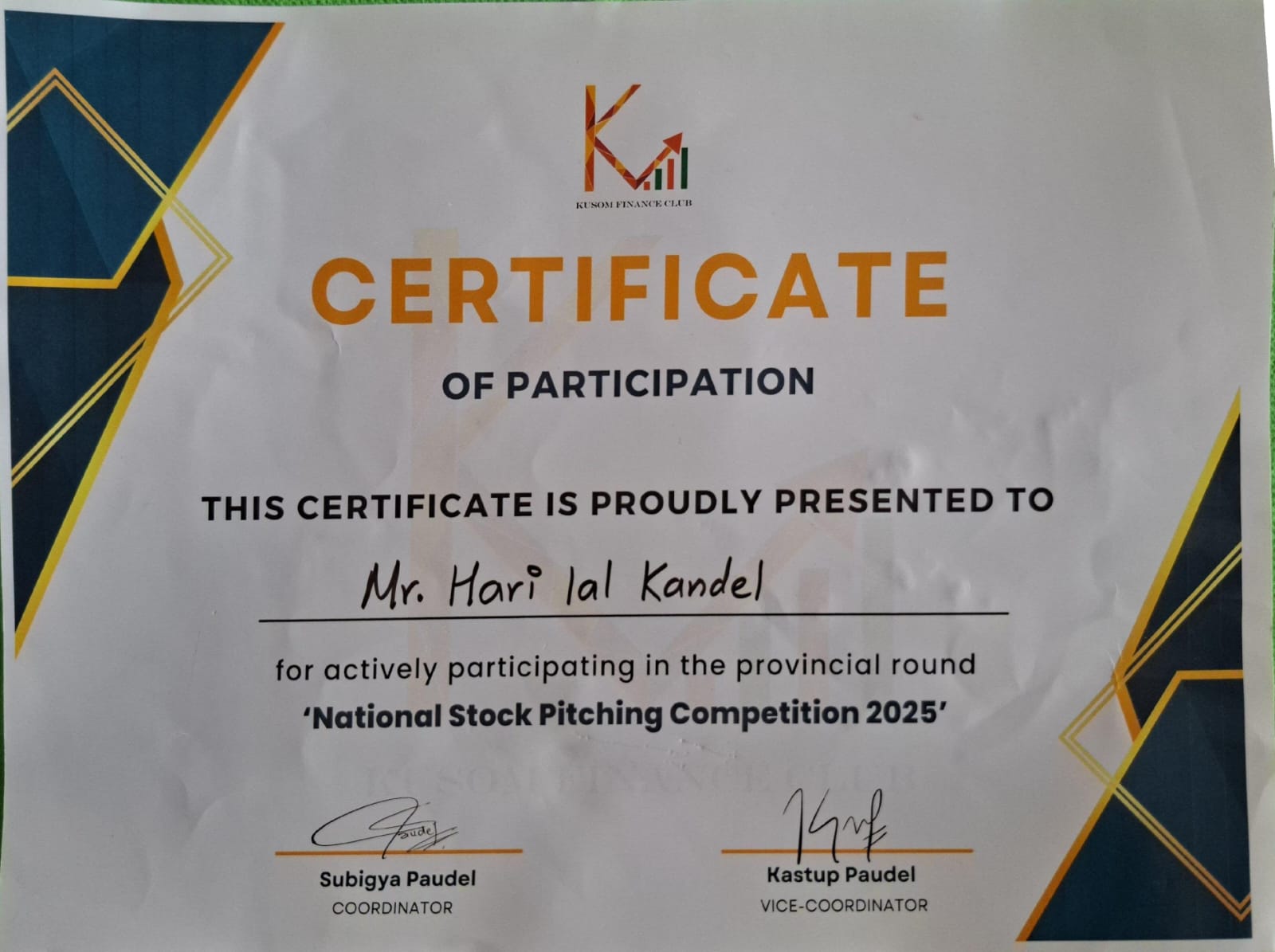 Certificate 3